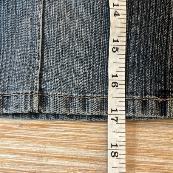 Vintage Z. Cavaricci Y2K Denim  Skirt Ribbed High Power Sportswear Size 5 EUC - Picture 9 of 10